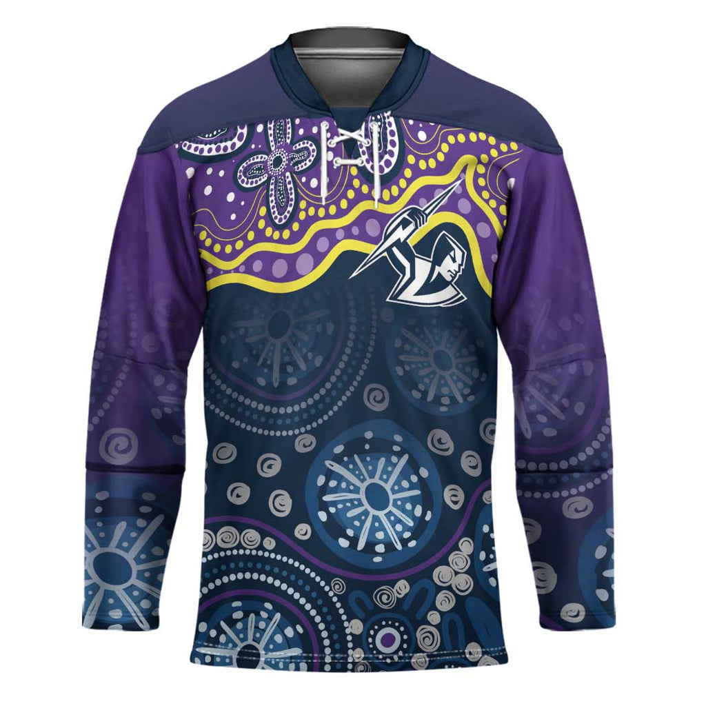 Melbourne Rugby NRL Custom Indigenous Hockey Jersey Raging Storms - Aussie Hoodie