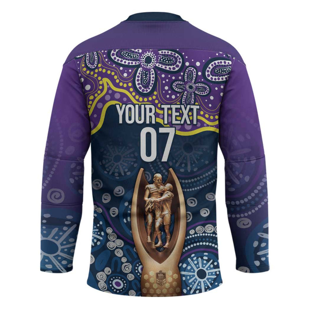 Melbourne Rugby NRL Custom Indigenous Hockey Jersey Raging Storms - Aussie Hoodie