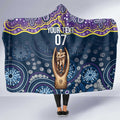 Melbourne Rugby NRL Custom Indigenous Hooded Blanket Raging Storms - Aussie Hoodie