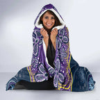 Melbourne Rugby NRL Custom Indigenous Hooded Blanket Raging Storms - Aussie Hoodie
