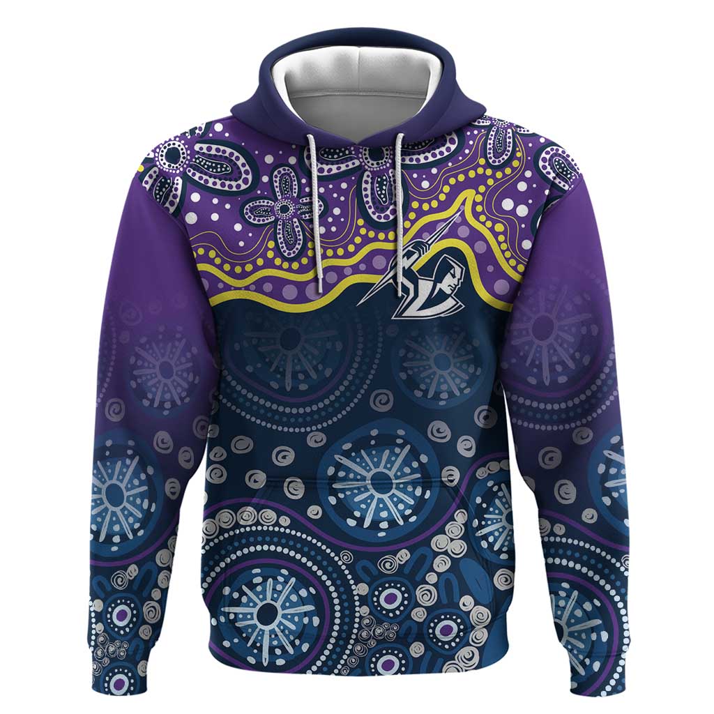 Melbourne Rugby NRL Custom Indigenous Hoodie Raging Storms - Aussie Hoodie