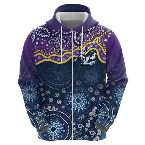 Melbourne Rugby NRL Custom Indigenous Hoodie Raging Storms - Aussie Hoodie