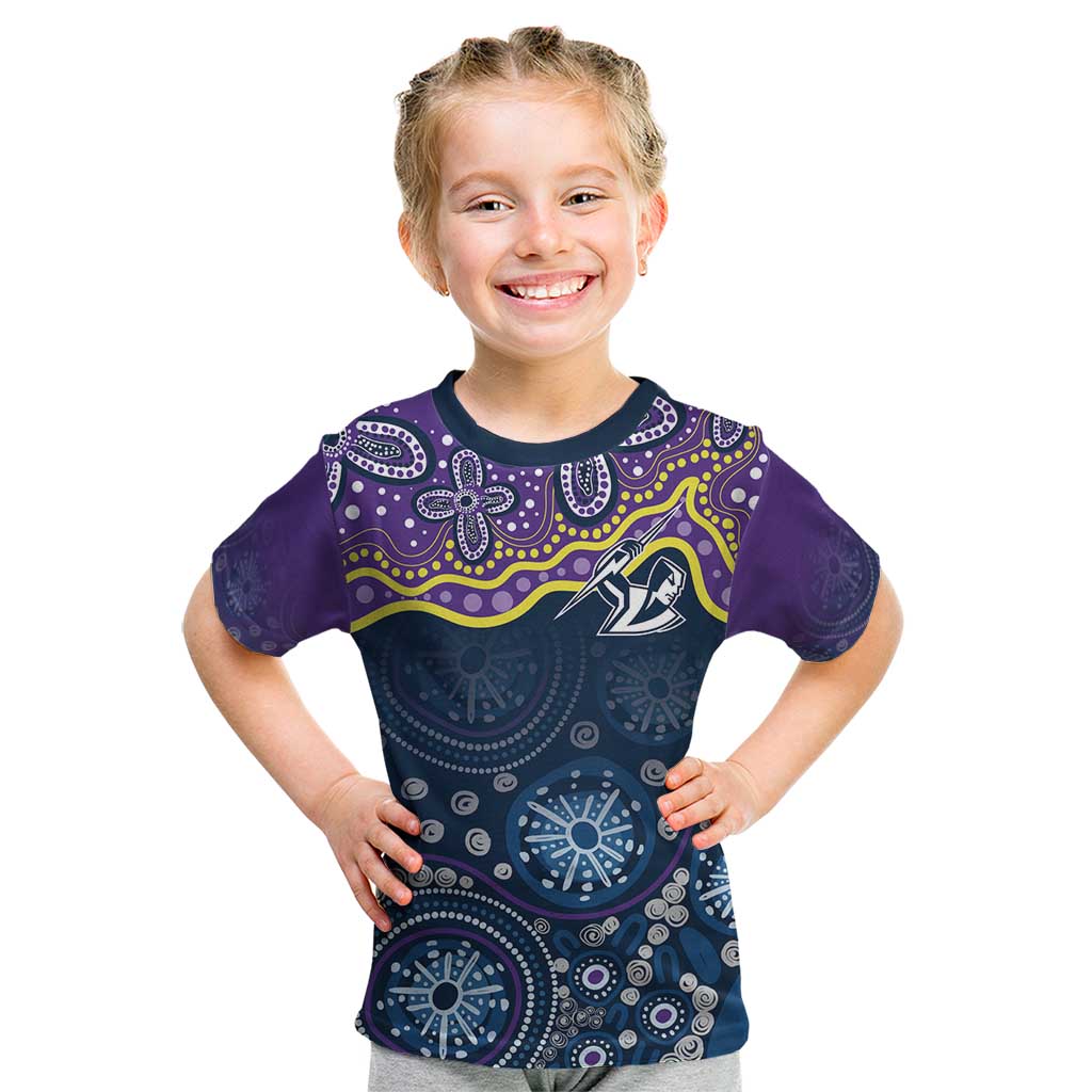 Melbourne Rugby NRL Custom Indigenous Kid T Shirt Raging Storms - Aussie Hoodie