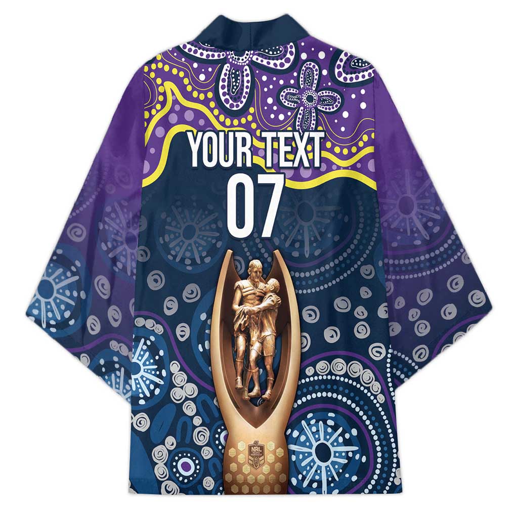 Melbourne Rugby NRL Custom Indigenous Kimono Raging Storms - Aussie Hoodie