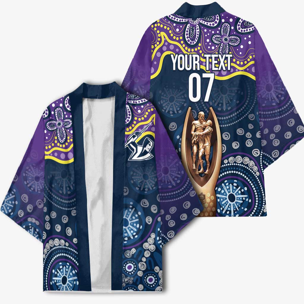 Melbourne Rugby NRL Custom Indigenous Kimono Raging Storms - Aussie Hoodie