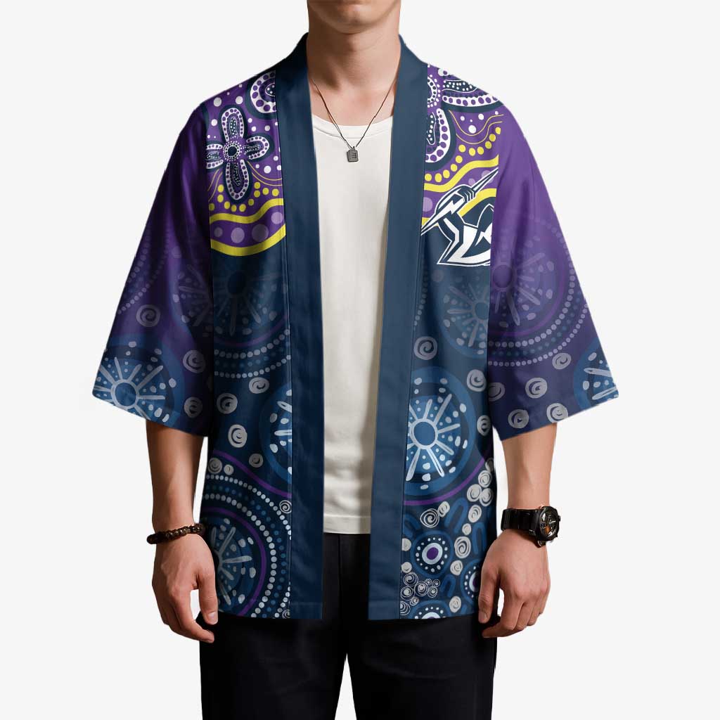 Melbourne Rugby NRL Custom Indigenous Kimono Raging Storms - Aussie Hoodie