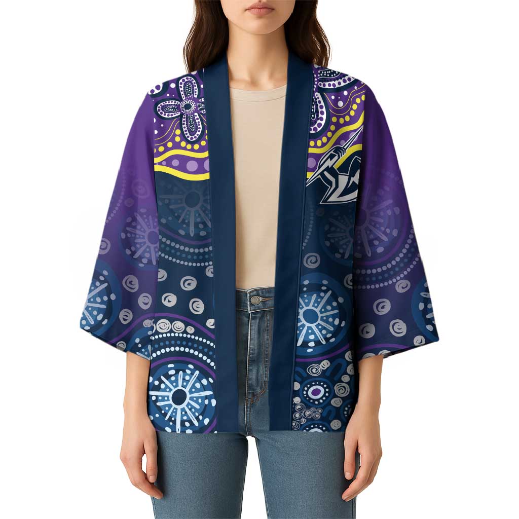 Melbourne Rugby NRL Custom Indigenous Kimono Raging Storms - Aussie Hoodie
