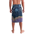 Melbourne Rugby NRL Custom Indigenous Lavalava Raging Storms - Aussie Hoodie