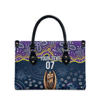 Melbourne Rugby NRL Custom Indigenous Leather Bag Raging Storms - Aussie Hoodie
