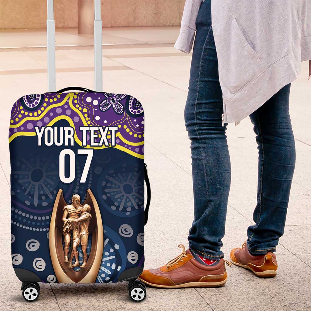 Melbourne Rugby NRL Custom Indigenous Luggage Cover Raging Storms - Aussie Hoodie