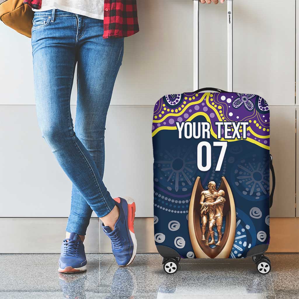 Melbourne Rugby NRL Custom Indigenous Luggage Cover Raging Storms - Aussie Hoodie