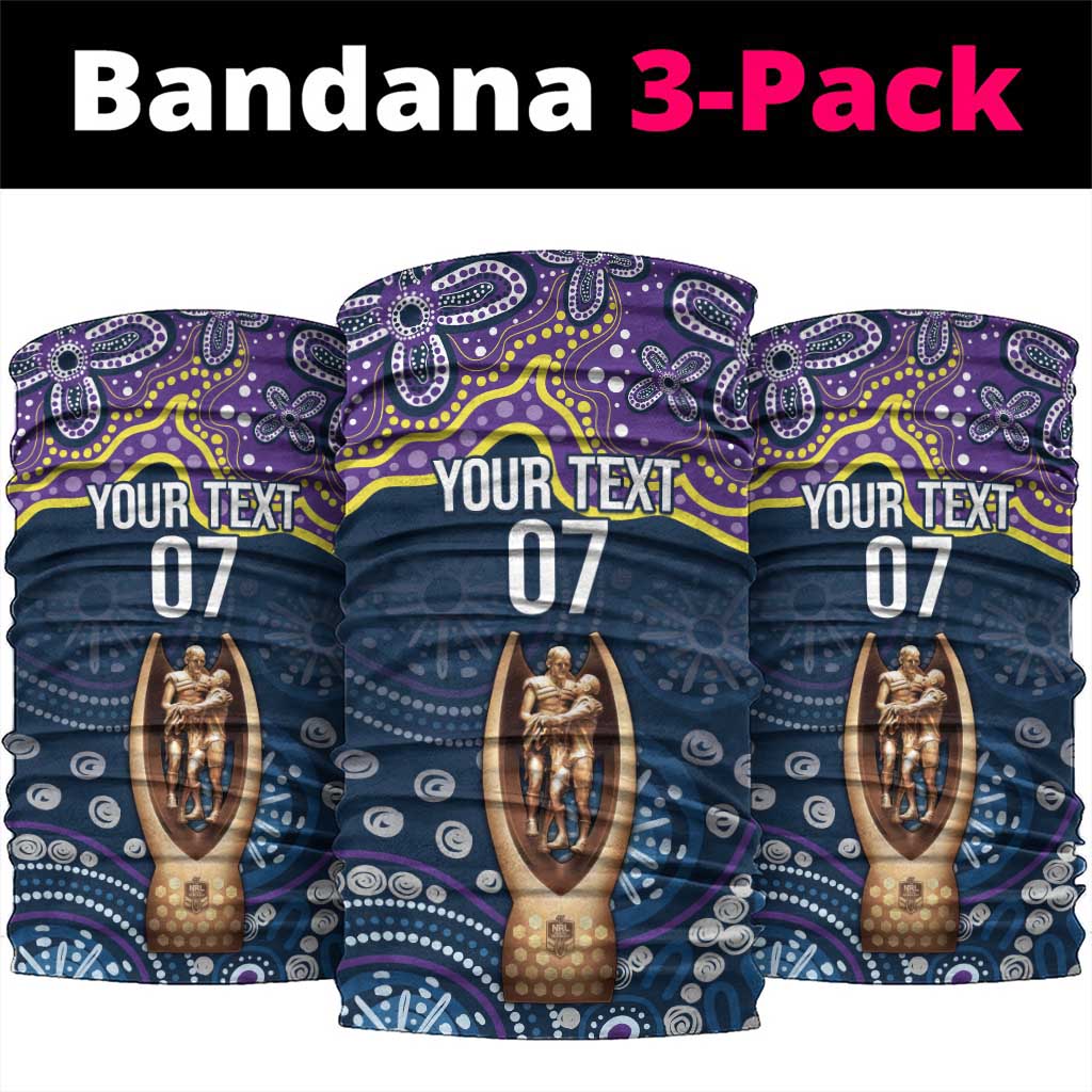 Melbourne Rugby NRL Custom Indigenous Neck Gaiter Raging Storms - Aussie Hoodie