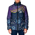 Melbourne Rugby NRL Custom Indigenous Padded Jacket Raging Storms - Aussie Hoodie