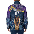 Melbourne Rugby NRL Custom Indigenous Padded Jacket Raging Storms - Aussie Hoodie