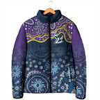 Melbourne Rugby NRL Custom Indigenous Padded Jacket Raging Storms - Aussie Hoodie