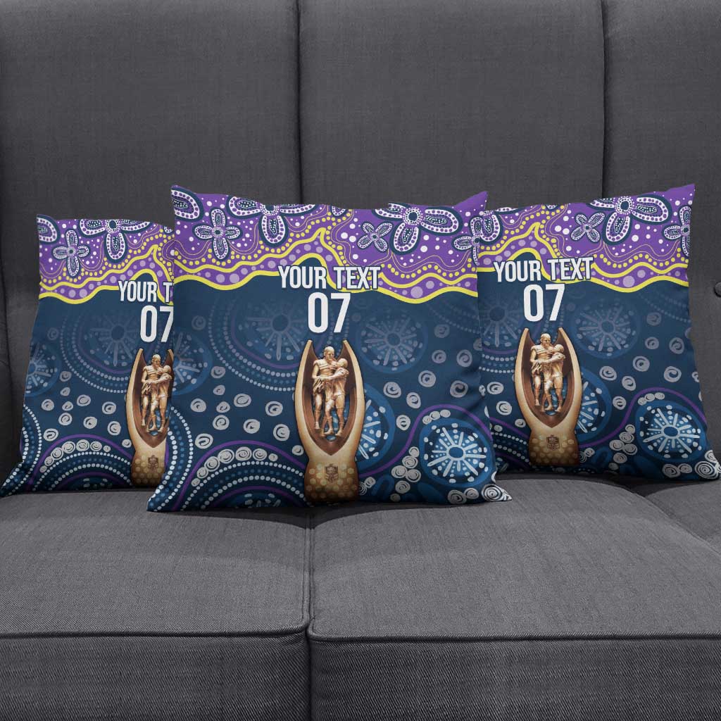 Melbourne Rugby NRL Custom Indigenous Pillow Cover Raging Storms - Aussie Hoodie