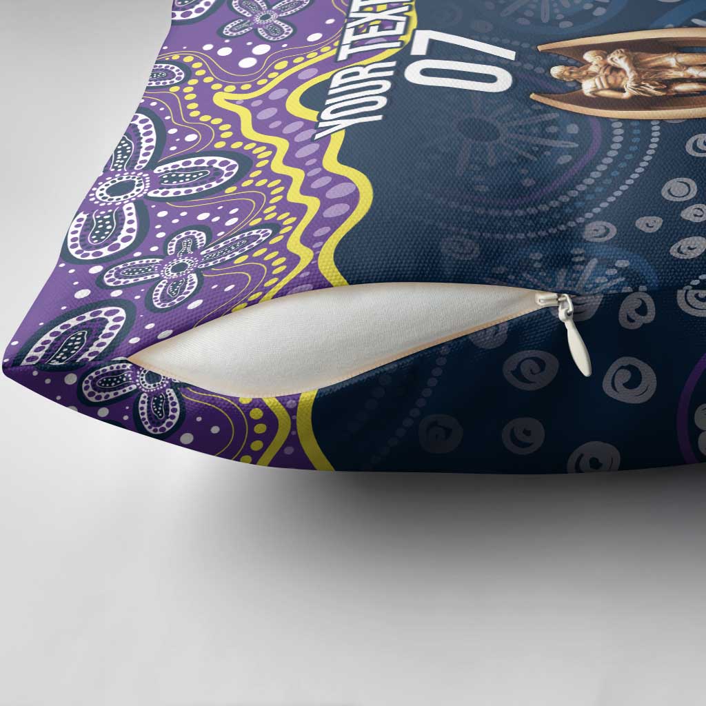 Melbourne Rugby NRL Custom Indigenous Pillow Cover Raging Storms - Aussie Hoodie