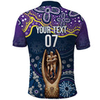 Melbourne Rugby NRL Custom Indigenous Polo Shirt Raging Storms - Aussie Hoodie