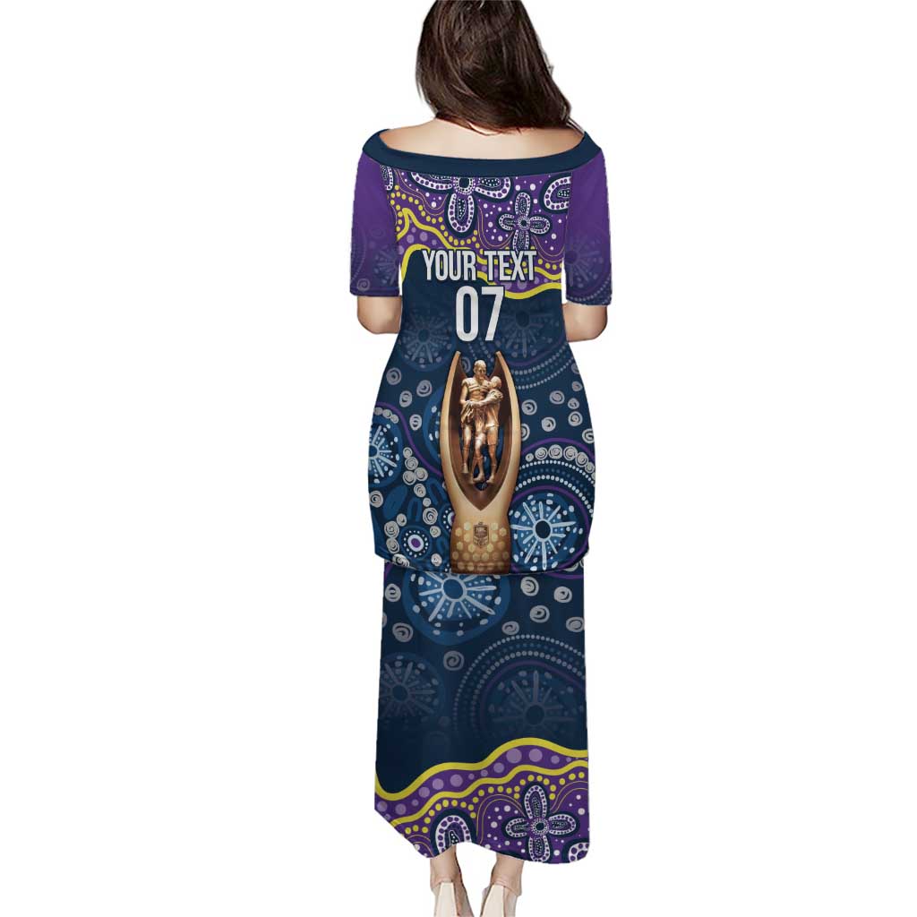 Melbourne Rugby NRL Custom Indigenous Puletasi Raging Storms - Aussie Hoodie