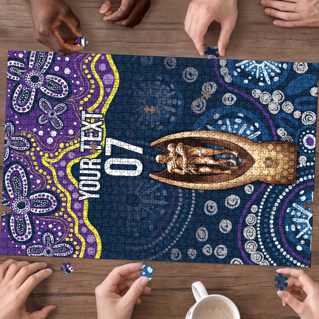 Melbourne Rugby NRL Custom Indigenous Puzzle Raging Storms - Aussie Hoodie