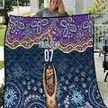 Melbourne Rugby NRL Custom Indigenous Quilt Raging Storms - Aussie Hoodie
