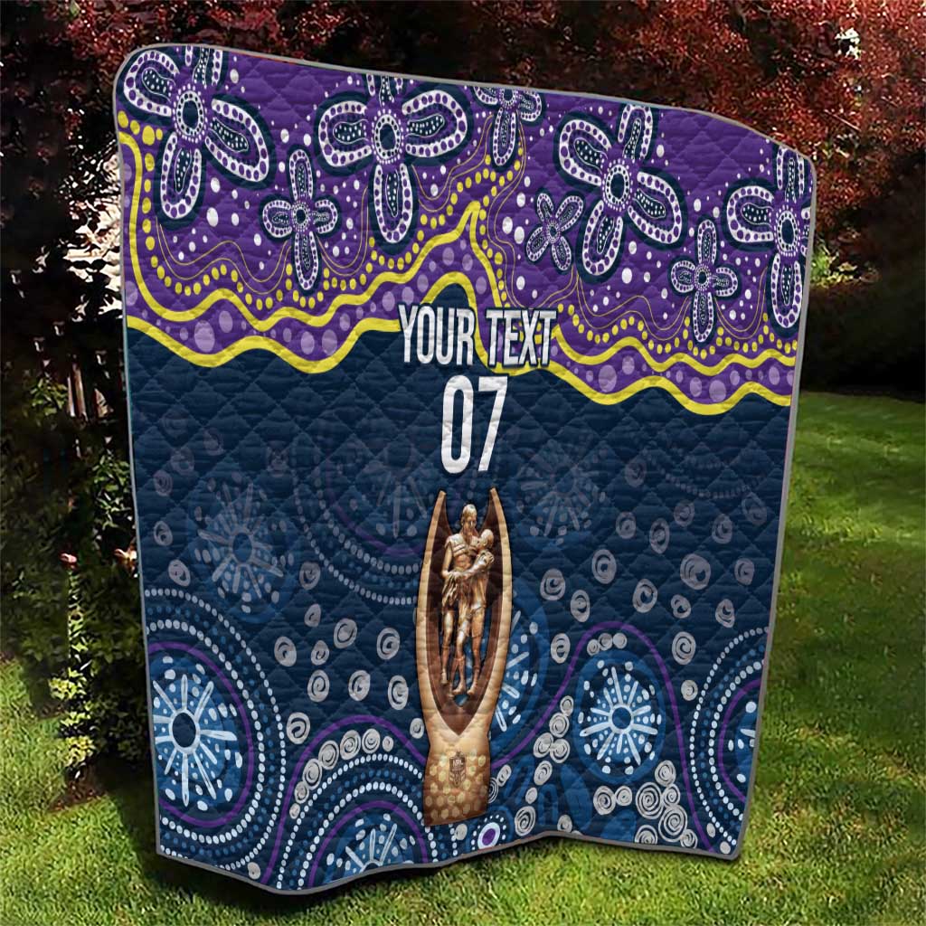 Melbourne Rugby NRL Custom Indigenous Quilt Raging Storms - Aussie Hoodie