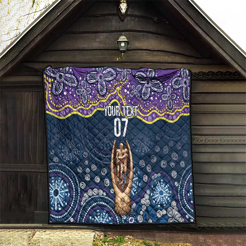 Melbourne Rugby NRL Custom Indigenous Quilt Raging Storms - Aussie Hoodie