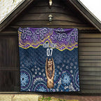 Melbourne Rugby NRL Custom Indigenous Quilt Raging Storms - Aussie Hoodie