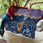 Melbourne Rugby NRL Custom Indigenous Quilt Raging Storms - Aussie Hoodie