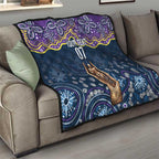 Melbourne Rugby NRL Custom Indigenous Quilt Raging Storms - Aussie Hoodie