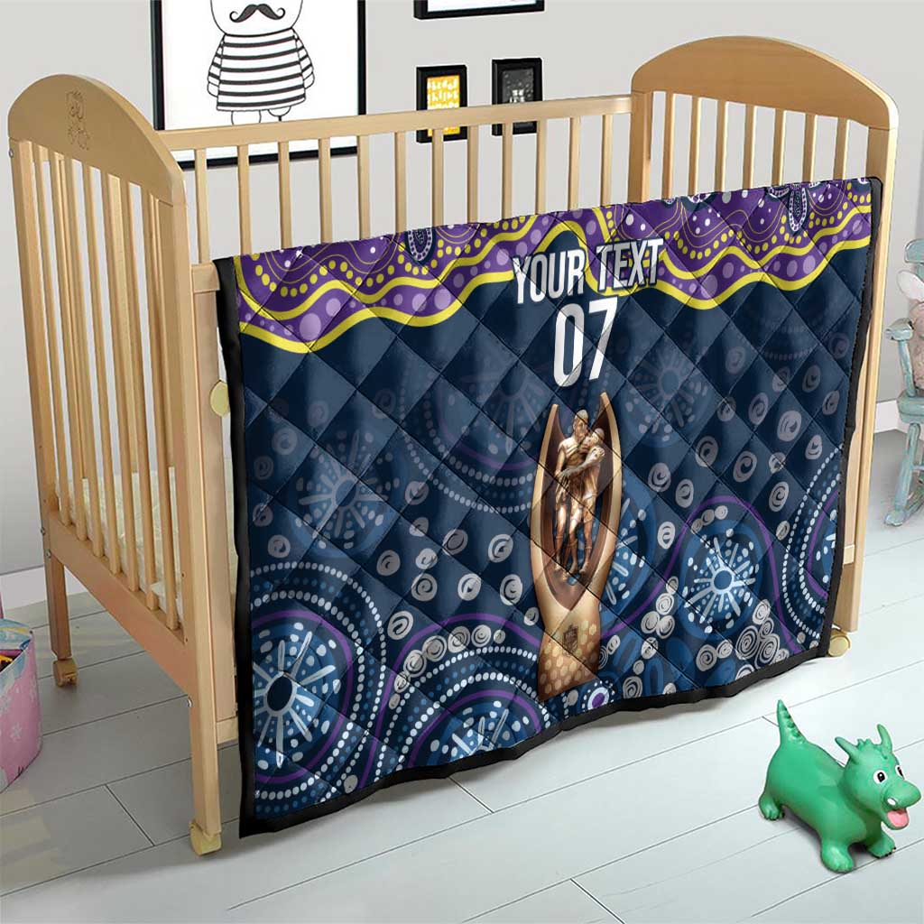 Melbourne Rugby NRL Custom Indigenous Quilt Raging Storms - Aussie Hoodie