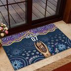 Melbourne Rugby NRL Custom Indigenous Rubber Doormat Raging Storms - Aussie Hoodie