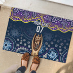 Melbourne Rugby NRL Custom Indigenous Rubber Doormat Raging Storms - Aussie Hoodie
