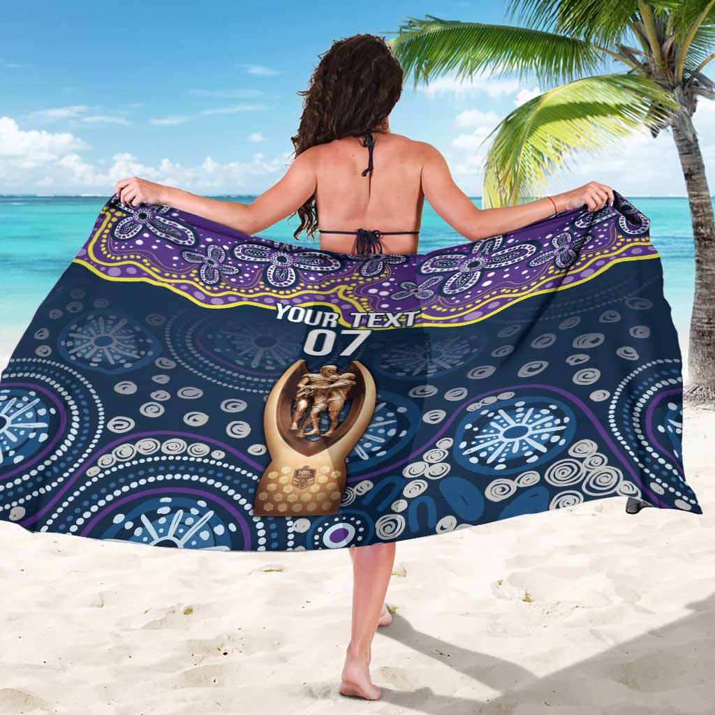 Melbourne Rugby NRL Custom Indigenous Sarong Raging Storms - Aussie Hoodie