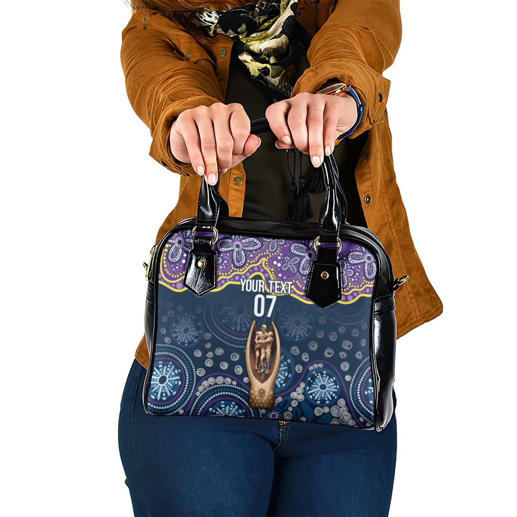 Melbourne Rugby NRL Custom Indigenous Shoulder Handbag Raging Storms - Aussie Hoodie