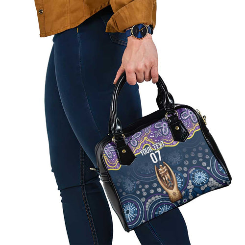 Melbourne Rugby NRL Custom Indigenous Shoulder Handbag Raging Storms - Aussie Hoodie