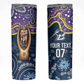 Melbourne Rugby NRL Custom Indigenous Skinny Tumbler Raging Storms - Aussie Hoodie