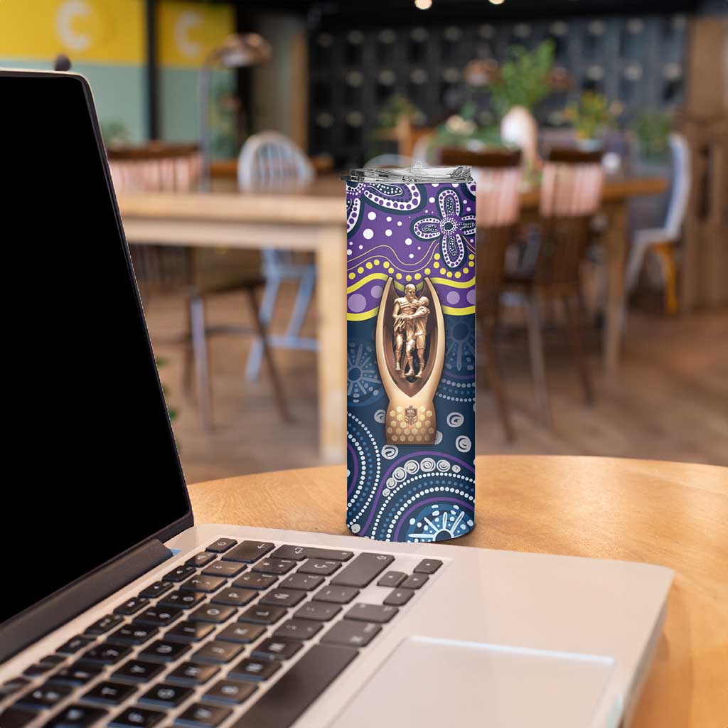 Melbourne Rugby NRL Custom Indigenous Skinny Tumbler Raging Storms - Aussie Hoodie