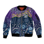 Melbourne Rugby NRL Custom Indigenous Sleeve Zip Bomber Jacket Raging Storms - Aussie Hoodie