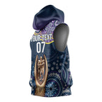Melbourne Rugby NRL Custom Indigenous Sleeveless Hoodie Raging Storms - Aussie Hoodie