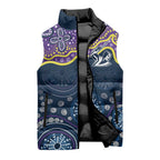 Melbourne Rugby NRL Custom Indigenous Sleeveless Puffer Jacket Raging Storms - Aussie Hoodie