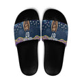 Melbourne Rugby NRL Custom Indigenous Slide Sandals Raging Storms - Aussie Hoodie