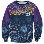 Melbourne Rugby NRL Custom Indigenous Sweatshirt Raging Storms - Aussie Hoodie