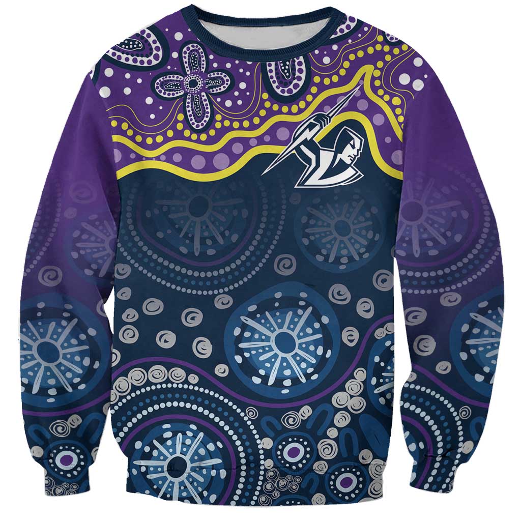 Melbourne Rugby NRL Custom Indigenous Sweatshirt Raging Storms - Aussie Hoodie