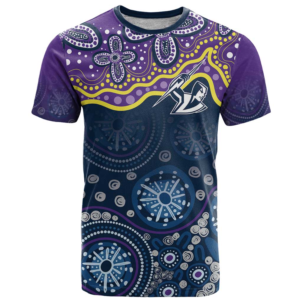 Melbourne Rugby NRL Custom Indigenous T Shirt Raging Storms - Aussie Hoodie