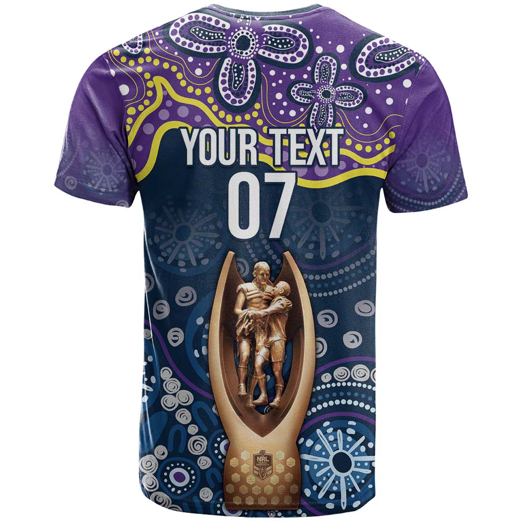 Melbourne Rugby NRL Custom Indigenous T Shirt Raging Storms - Aussie Hoodie