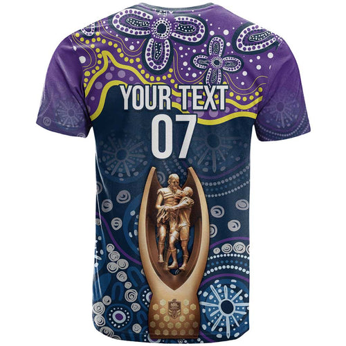 Melbourne Rugby NRL Custom Indigenous T Shirt Raging Storms - Aussie Hoodie