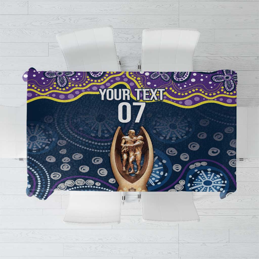 Melbourne Rugby NRL Custom Indigenous Tablecloth Raging Storms - Aussie Hoodie
