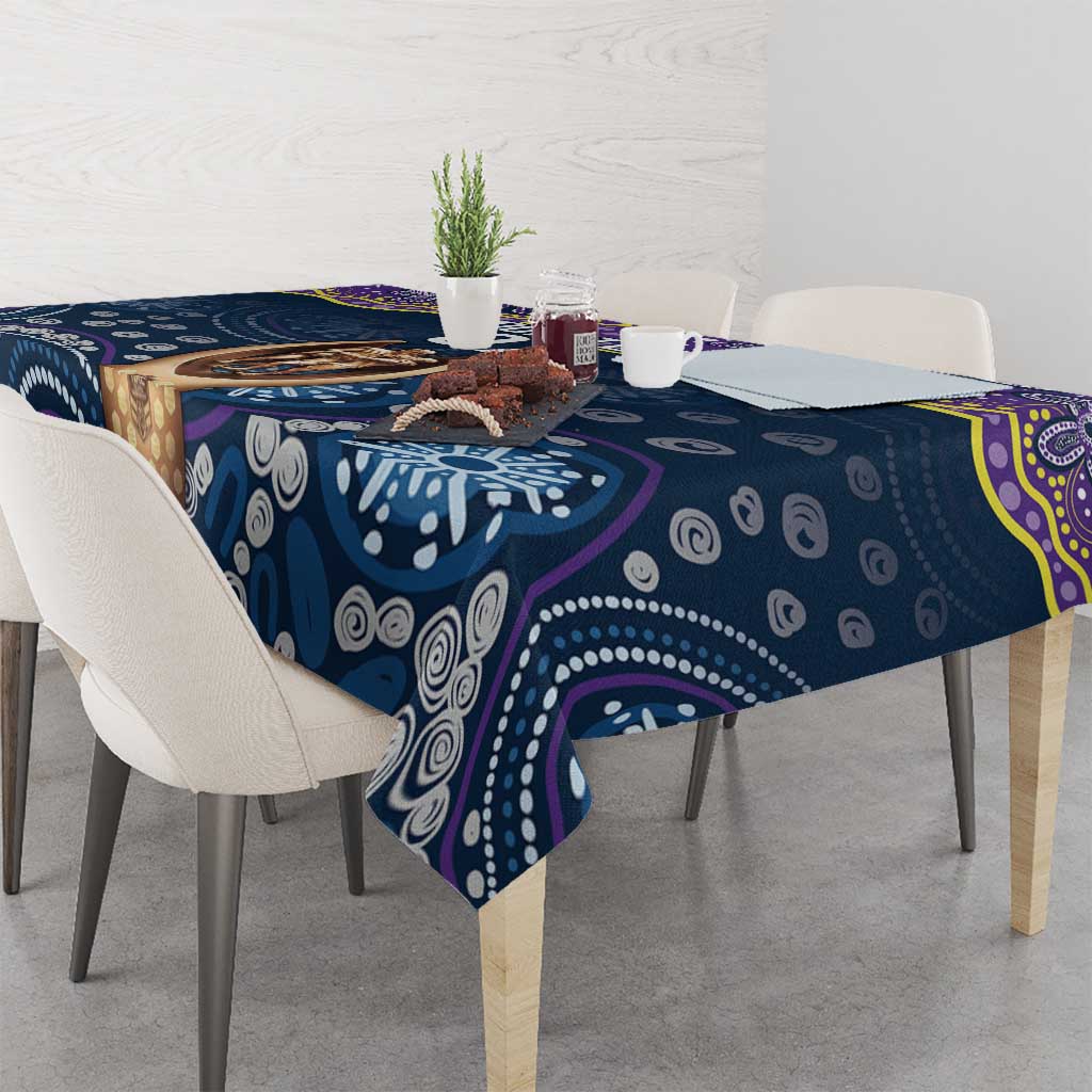 Melbourne Rugby NRL Custom Indigenous Tablecloth Raging Storms - Aussie Hoodie