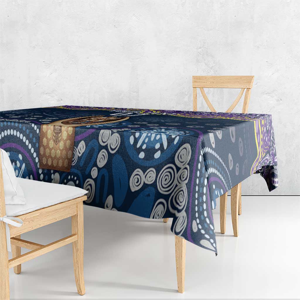 Melbourne Rugby NRL Custom Indigenous Tablecloth Raging Storms - Aussie Hoodie